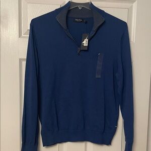 Nautica Men's Navy Zip-Up Sweater